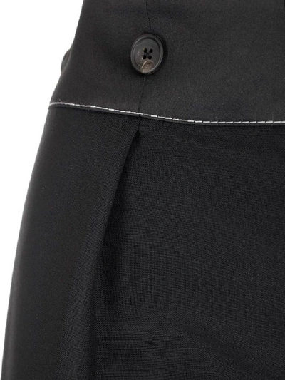 Shop Lanvin Straight Leg Pants In Black