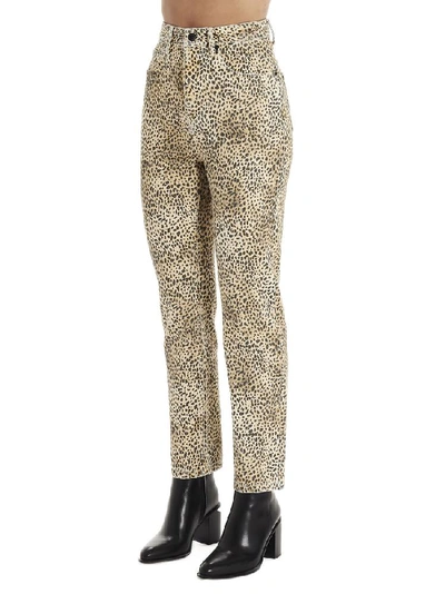 Shop Alexander Wang X Denim Cheetah Printed Jeans In Multi