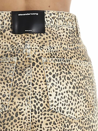 Shop Alexander Wang X Denim Cheetah Printed Jeans In Multi