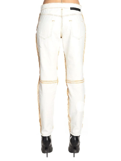 Shop Ben Taverniti Unravel Project Unravel Project Reverse Distressed Jeans In White