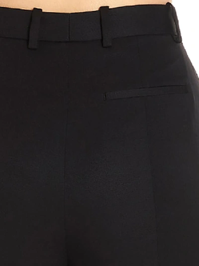 Shop Alexander Mcqueen Cigarette Cropped Trousers In Black