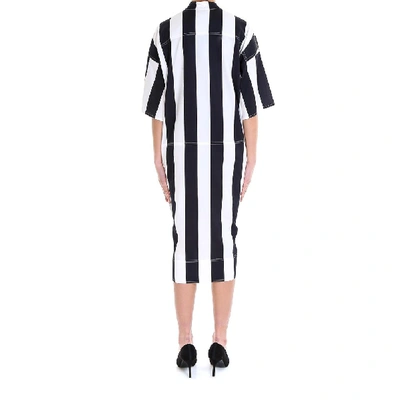 Shop Fay Striped Shirt Dress In White