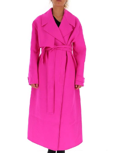 Shop Jacquemus Sabe Trench Coat In Pink
