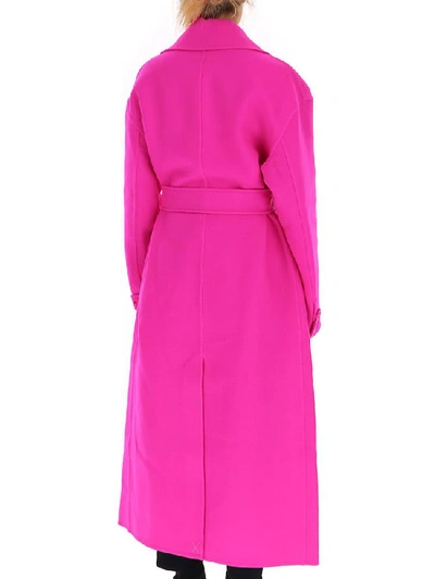 Shop Jacquemus Sabe Trench Coat In Pink