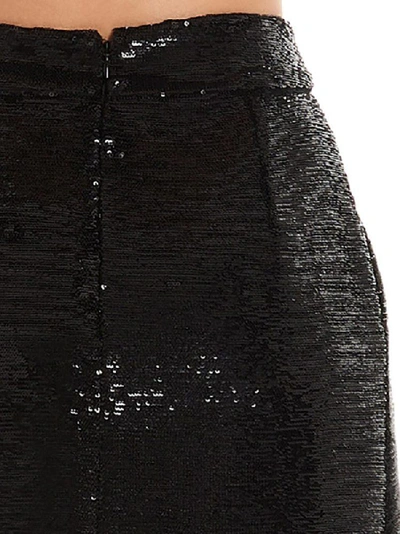 Shop Alexandre Vauthier Asymmetric Sequins Mini Skirt In Black
