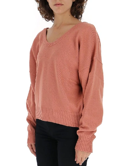 Shop See By Chloé Scooped Neck Sweater In Orange