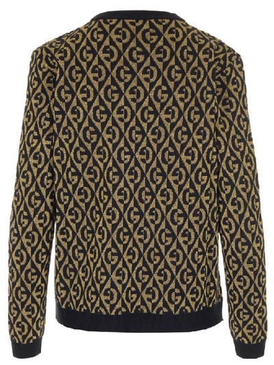 Shop Gucci G Rhombus Crewneck Sweater In Multi