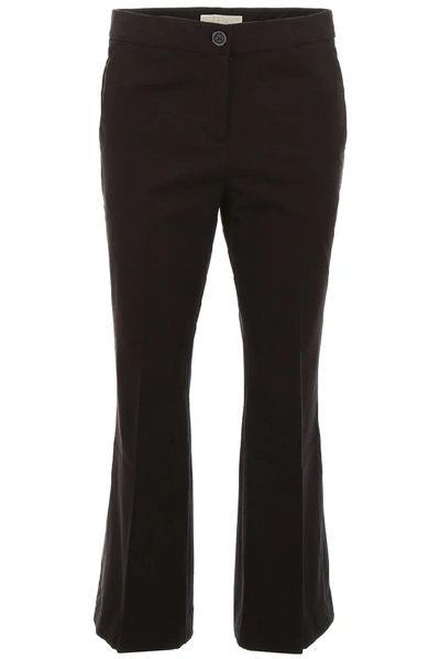 Shop Michael Michael Kors Stretch Flare Pants In Black