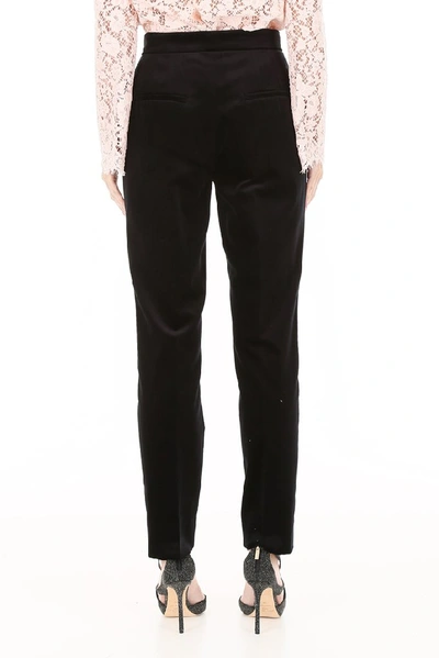 Shop Dolce & Gabbana High Rise Straight Fit Trousers In Black
