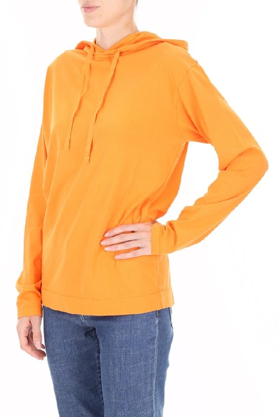 Shop Alyx 1017  9sm Rainmaker Logo Print Hoodie In Orange