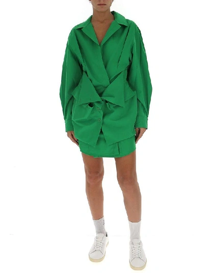 Shop Jacquemus La Robe Murano Dress In Green