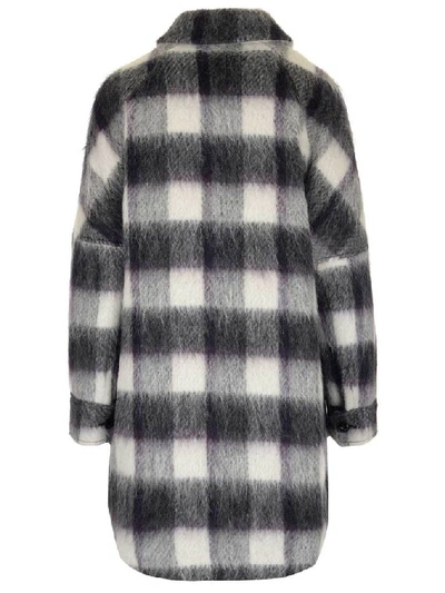 Shop Woolrich Oversize Checked Shirt Coat In Multi