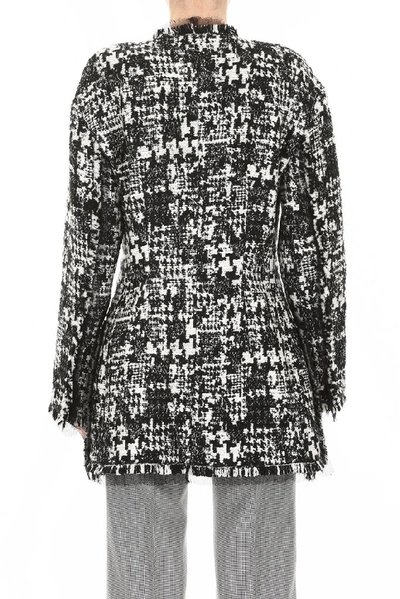 Shop Dolce & Gabbana Tweed Pompom Jacket In Multi