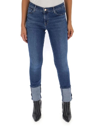 Shop J Brand Maude Mid Rise Jeans In Blue