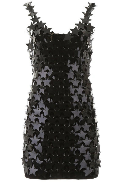 Shop Paco Rabanne Star Piece Dress In Black