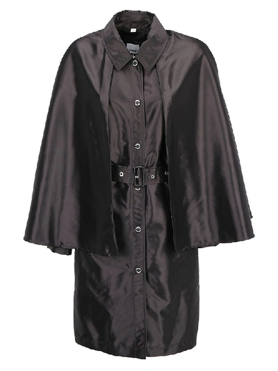 Shop Burberry Belted Reading Coat In Black