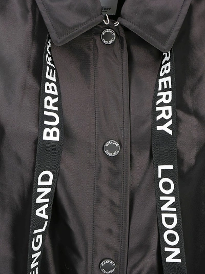 Shop Burberry Belted Reading Coat In Black