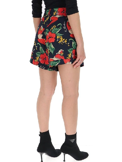 Shop R13 Floral Print Shorts In Multi