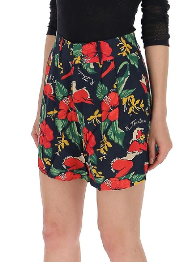 Shop R13 Floral Print Shorts In Multi