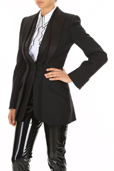 Shop Alexander Mcqueen Tuxedo Jacket In Black