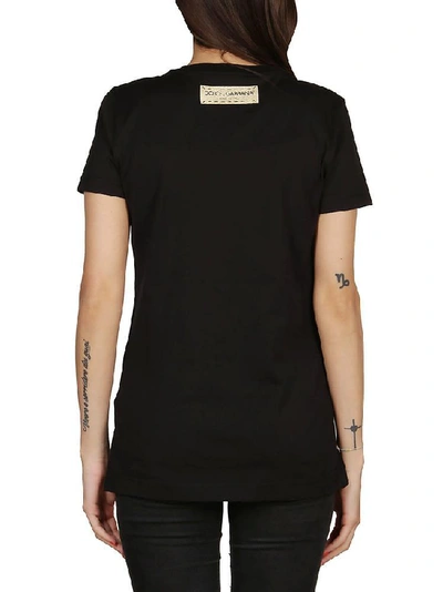 Shop Dolce & Gabbana Monogram T In Black