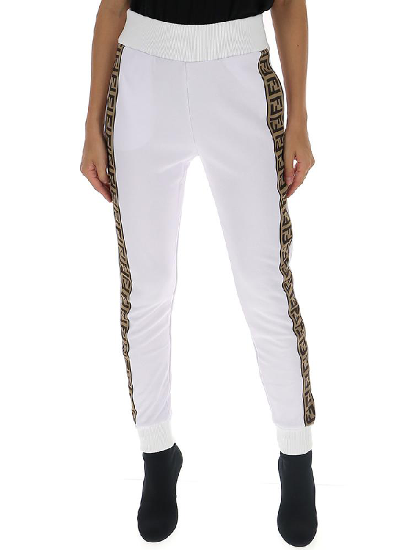 fendi white track pants