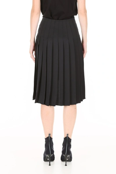 Shop Maison Margiela Printed Midi Skirt In Multi