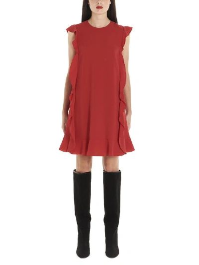 Shop Red Valentino Ruffled Midi Dress