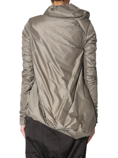 Shop Rick Owens Upholstered Draped Jacket In Grey