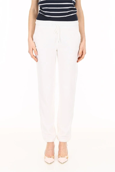 Shop Loro Piana Merano Baby Cashmere Sweatpants In White