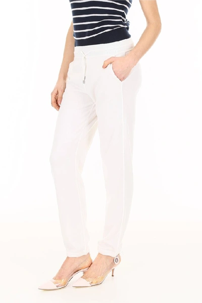 Shop Loro Piana Merano Baby Cashmere Sweatpants In White