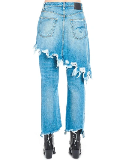 Shop R13 Skirt Overlay Jasper Jeans In Multi