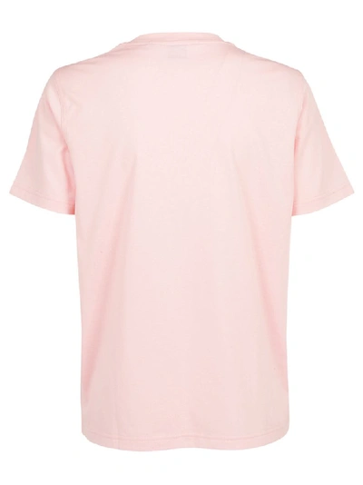 Shop Burberry Logo Print T In Pink