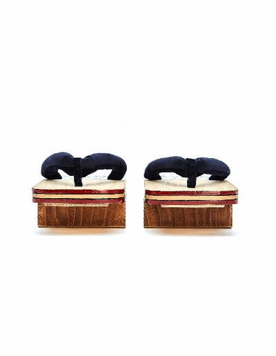 Visvim American Flag Greta Sandals In White