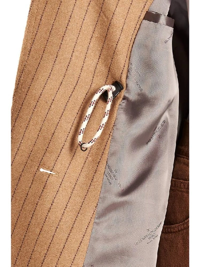 Shop Golden Goose Deluxe Brand Pinstripes Blazer In Brown
