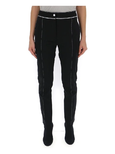 Shop Valentino Vltn Tailored Trousers In Black