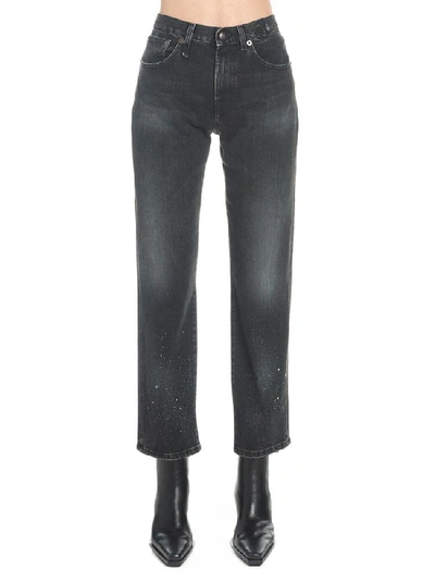 Shop R13 Cropped Straight In Black