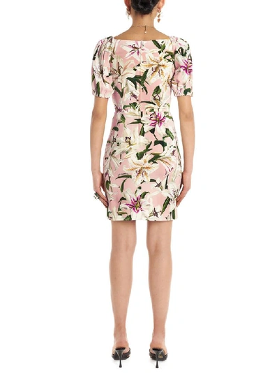 Shop Dolce & Gabbana Floral Print Dress In Multi