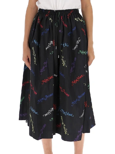 Shop Marc Jacobs X New York Magazine Flared Skirt In Black