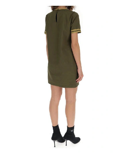 Shop Saint Laurent Darling Mini Dress In Green