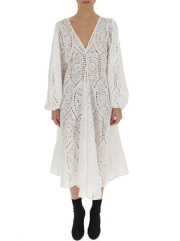 anglaise dress white