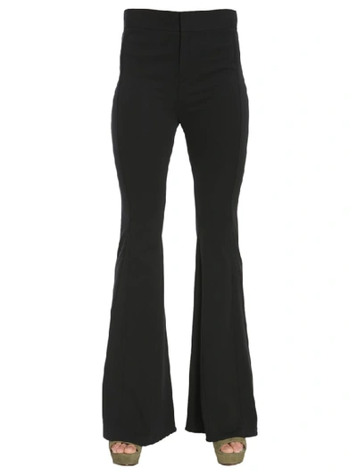 Shop Givenchy Flared Trousers In Black