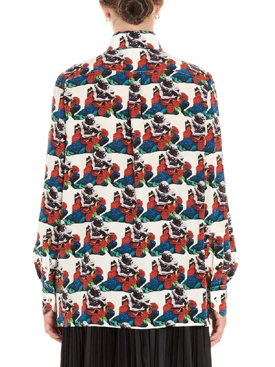 Shop Valentino Graphic Print All Over Shirt In Multi