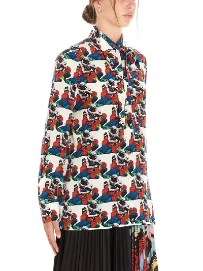 Shop Valentino Graphic Print All Over Shirt In Multi