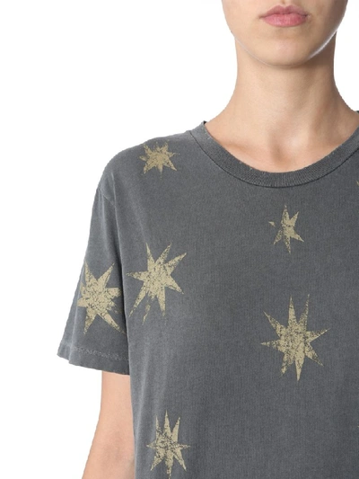 Shop Saint Laurent Star Print T In Grey