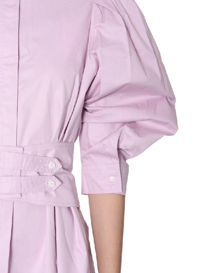 Shop Isabel Marant Smock Dress In Pink