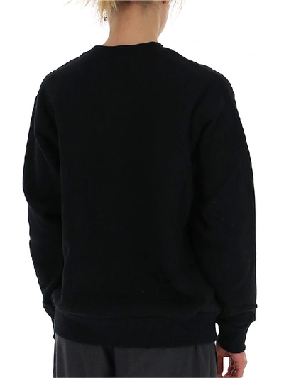 Shop Gucci Tennis Oversize Sweatshirt In Black