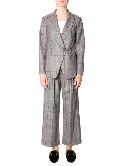 Shop Brunello Cucinelli Crossover Front Suit In Multi