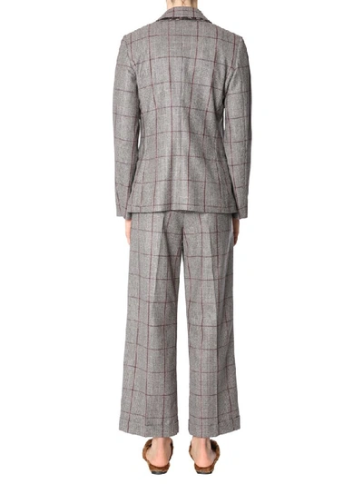 Shop Brunello Cucinelli Crossover Front Suit In Multi