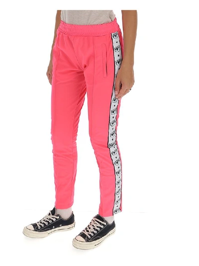 Shop Chiara Ferragni Logomania Track Pants In Pink